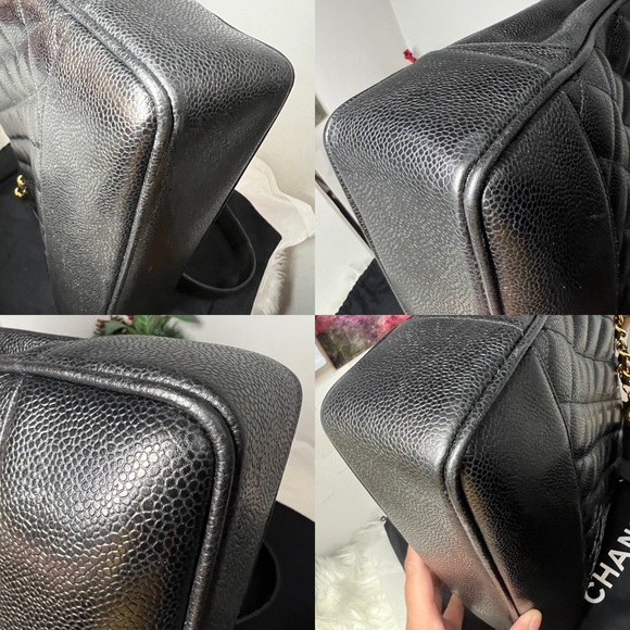 Authentic CHANEL Caviar chain black Tote - Picture 7 of 17
